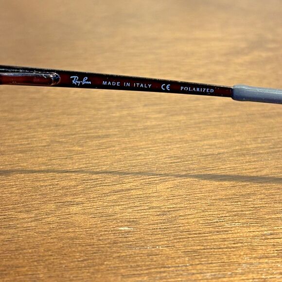 RAY BAN Mens Sunglasses Brown Polarized Crystal Flex Sleek Classic Rare RB3269 - Picture 4 of 8